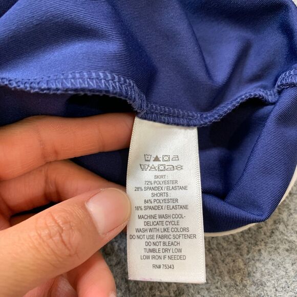 Tommy Bahama Skort Women L Large Storm White Pull On Tulip Front Inner Shorts - Picture 6 of 10